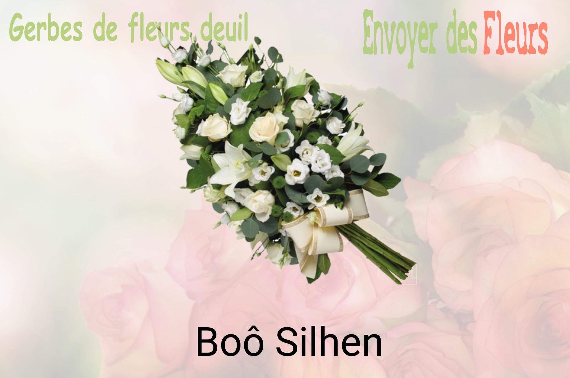 Gerbe de fleurs de deuil livrée à Boô-Silhen